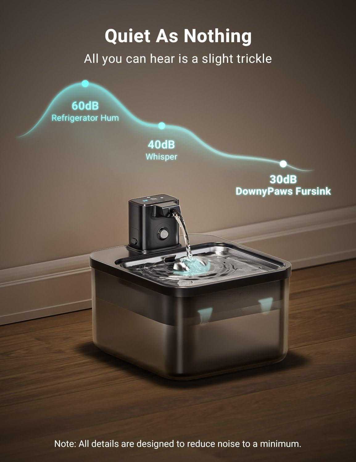 Wireless Auto-Sense Pet Water Fountain